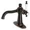 Kingston Brass KSD154KLNB Single-Handle Bathroom Faucet with Push Pop-Up, Naples Bronze KSD154KLNB - alternate 1